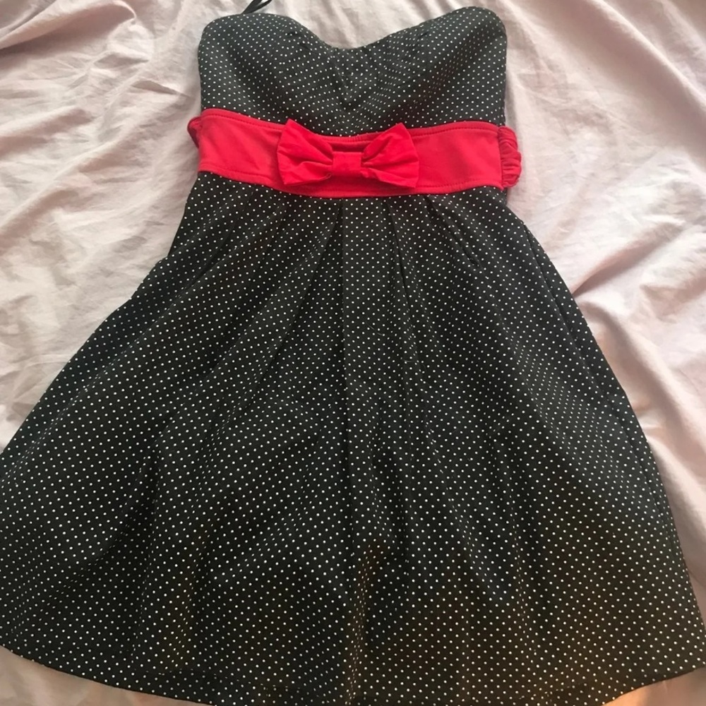 Ruby Rox Strapless Sundress Size 5 Black White